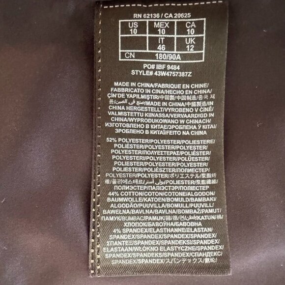 Guess By Marciano Arabian Night Animal Print Zip Front Crop Top Size 10 - Picture 7 of 10